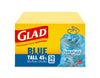 Glad Blue Tall Force-Flex Recycling Bags, 50pk