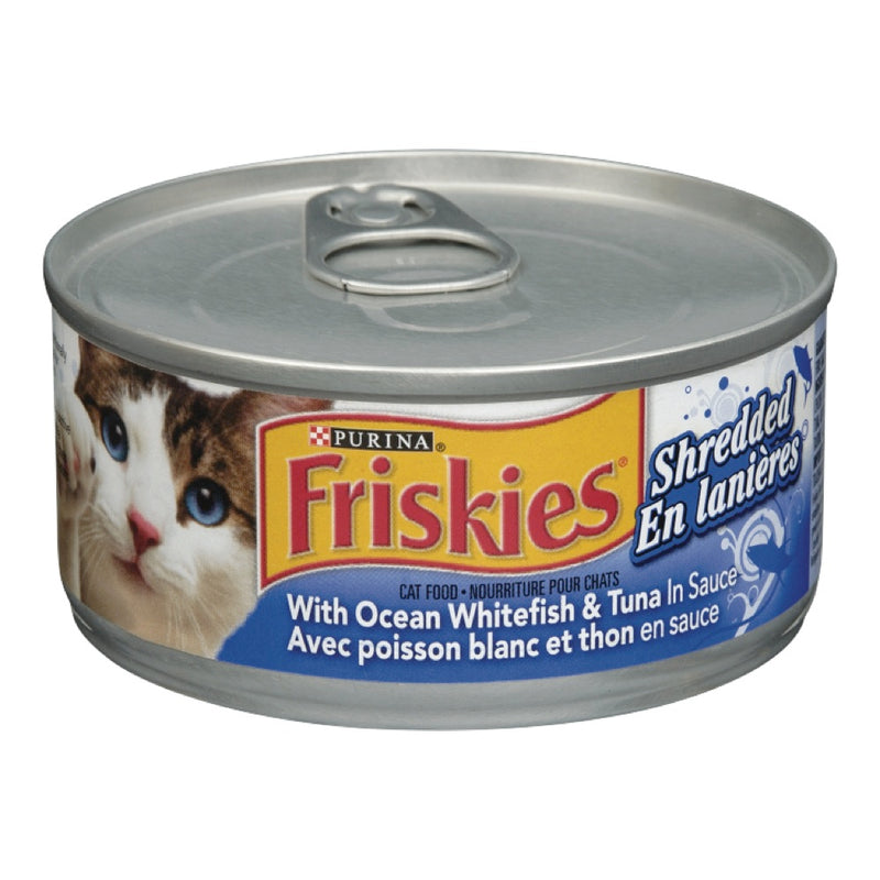 Friskies Shredded Ocean Whitefish & Tuna In Sauce, 156g