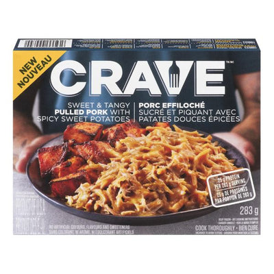 Crave Sweet & Tangy Pulled Pork with Spicy Sweet Potatoes, 283 g
