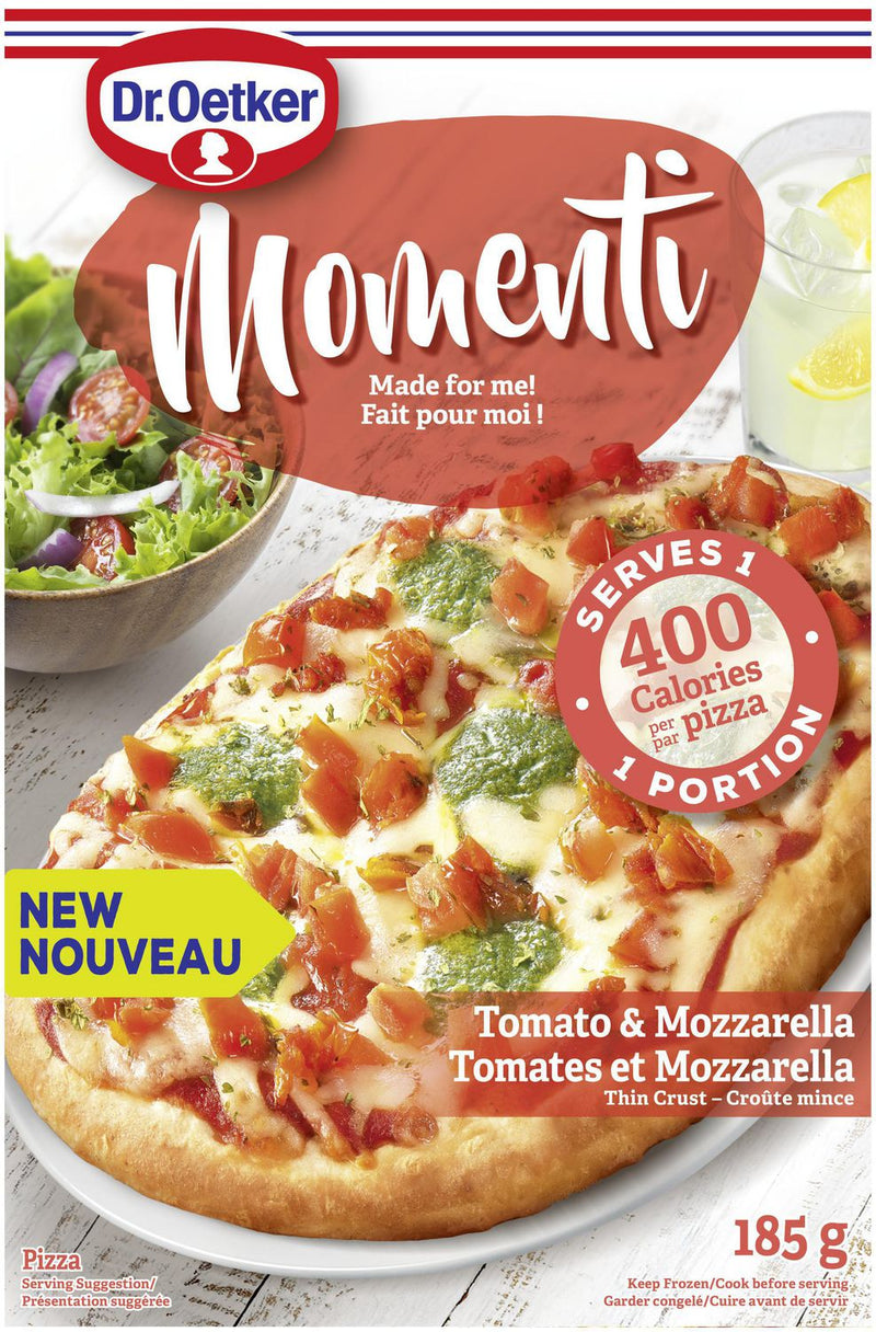 DR. OETKER MOMENTI TOMATO & MOZZARELLA PIZZA, 185g