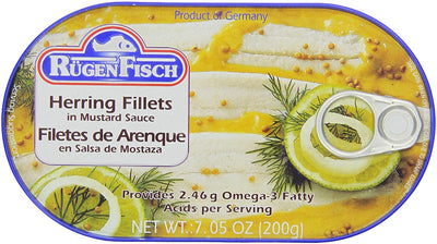 RUGENFISCH HERRING IN MUSTARD, 200 g