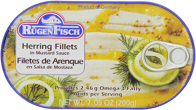 RUGENFISCH HERRING IN MUSTARD, 200 g