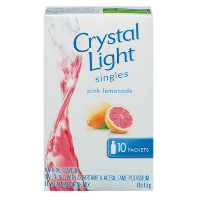 Crystal Light Pink Lemonade, 10 count, 45 g