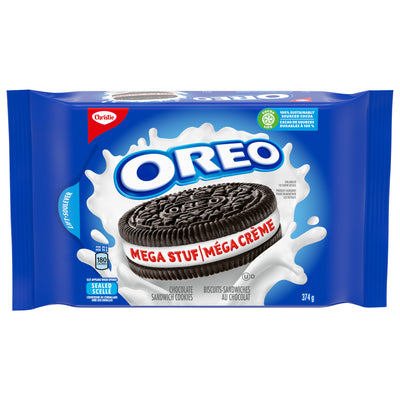 Oreo Chocolate Mega Stuf Sandwich Cookies, 374 g