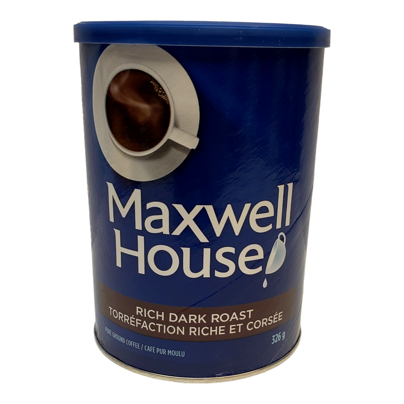 Maxwell House Rich Dark Roast Ground Coffee, 326 g