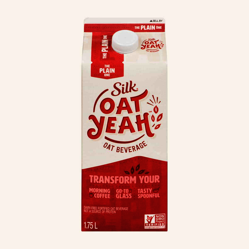 Silk Oat Yeah Plain Oat Beverage, 1.75 l
