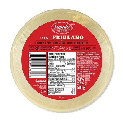 Saputo Mini Friulano Ripened Cheese, 500 g