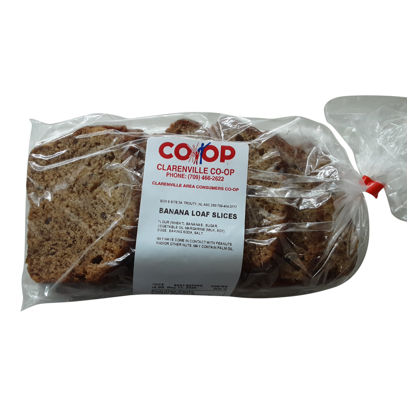 Clarenville Co Op Banana Loaf Slices, 1 ct