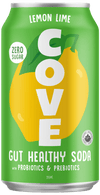 Cove Lemon Lime Gut Healthy Soda, 355 mL