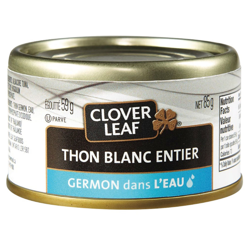 Clover Leaf Solid White Tuna in Water, 85 g