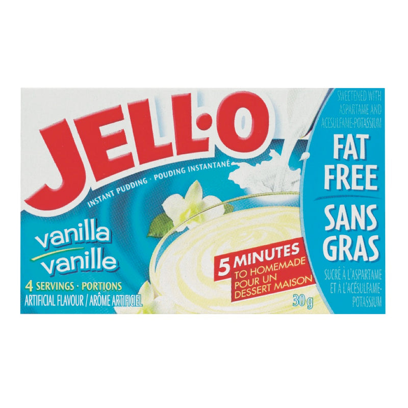 JELL-O Vanilla Light Instant Pudding, 30g