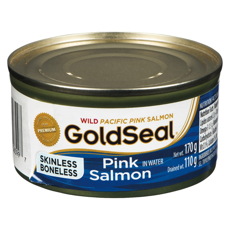 GoldSeal Skinless Boneless Pink Salmon In Water, 170 g