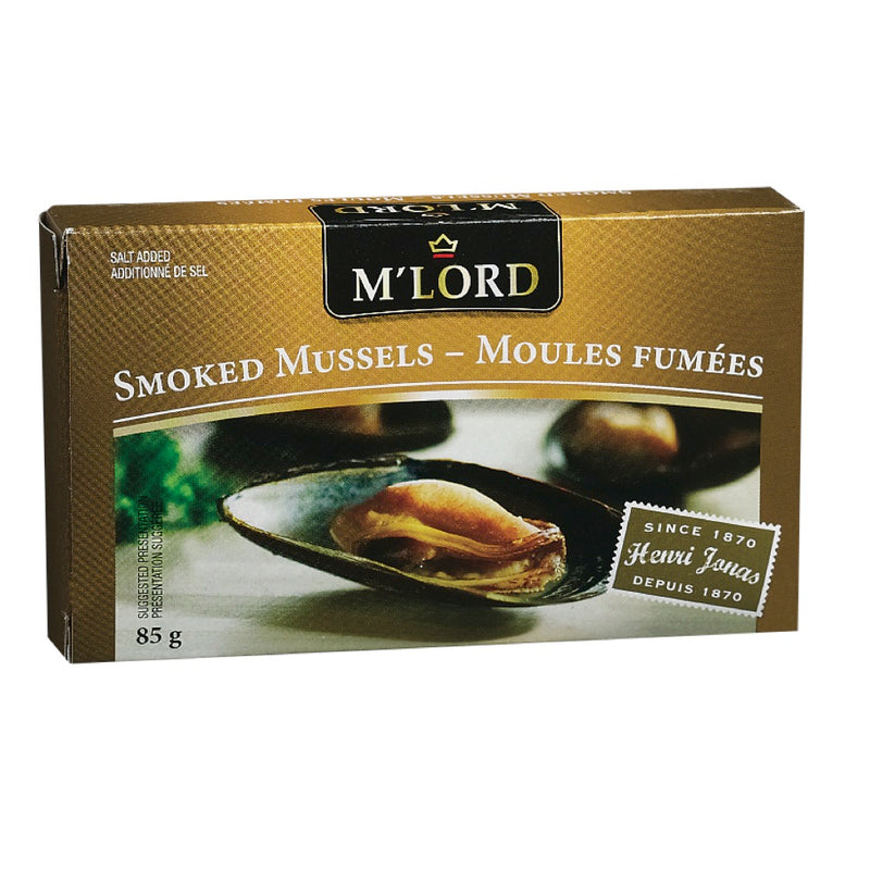 M'Lord Smoked Mussels, 85 g