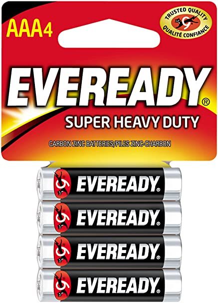 Eveready AAA Super Heavy Duty Batteries, 4 ct