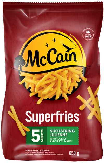 McCain Superfries 5 Minutes Shoestring Fries, 650 g