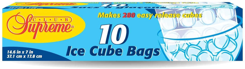 Club Supreme Ice Cube Bags, 10 ct