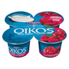 Oikos Greek Yogurt Raspberry/Pomegranate, 4 x 100 g