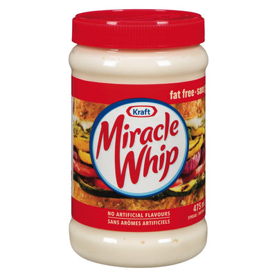 Kraft Miracle Whip Fat Free, 475 mL