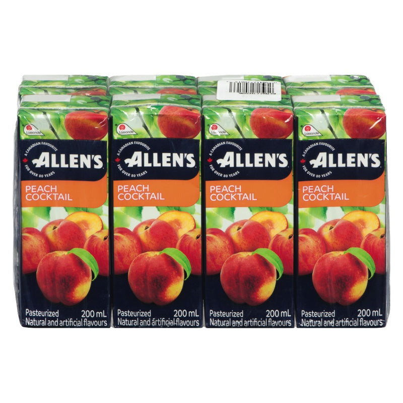 Allen's Peach Cocktail Juice Boxes, 8 x 200 mL