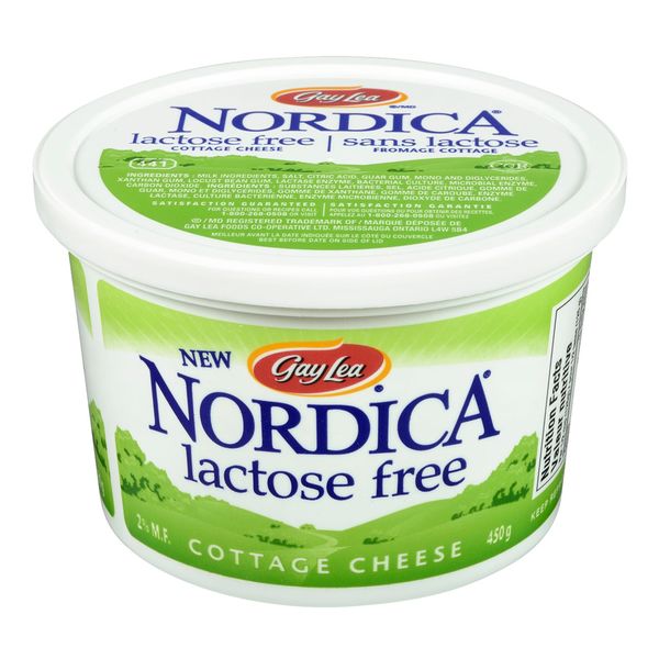 Gay Lea Nordica Lactose Free Cottage Cheese, 450 g