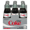 Coca Cola Diet Glass Bottle, 6 x 237mL