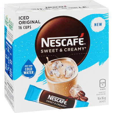 Nescafe Sweet & Creamy Iced Original, 16 x 16 g