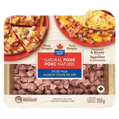 Maple Leaf Natural Select Diced Ham, 250g