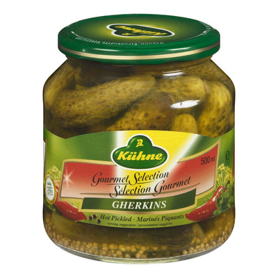 Kiihne Gherkins Gourmet Selection, 500 mL
