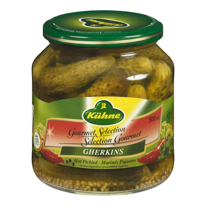 Kiihne Gherkins Gourmet Selection, 500 mL