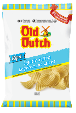 Old Dutch Rip-L Lightly Salted Chips, 235g