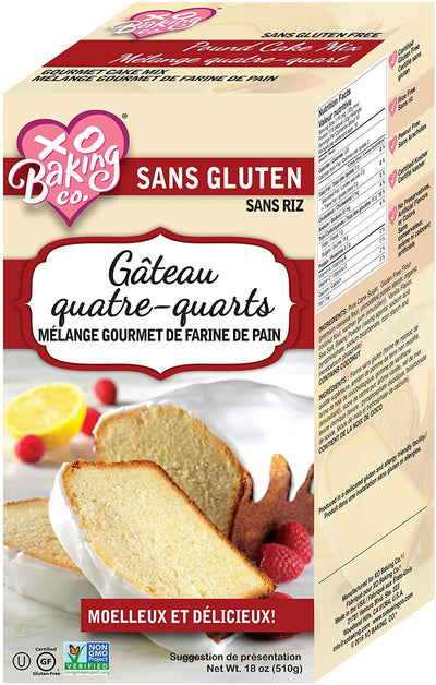 XO Baking Co. Gluten Free Pound Cake Cake Mix, 510 g
