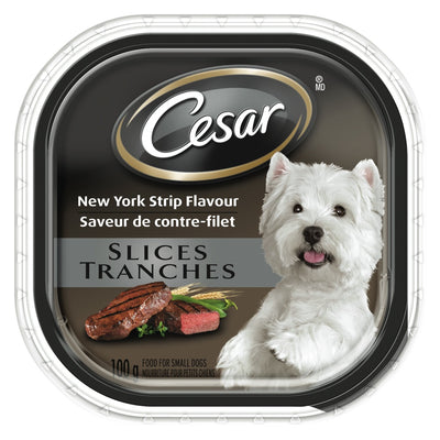Cesar Slices New York Strip Wet Dog Food, 100 g