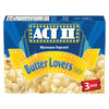 Act II Butter Lovers, 78 g, 3 ct