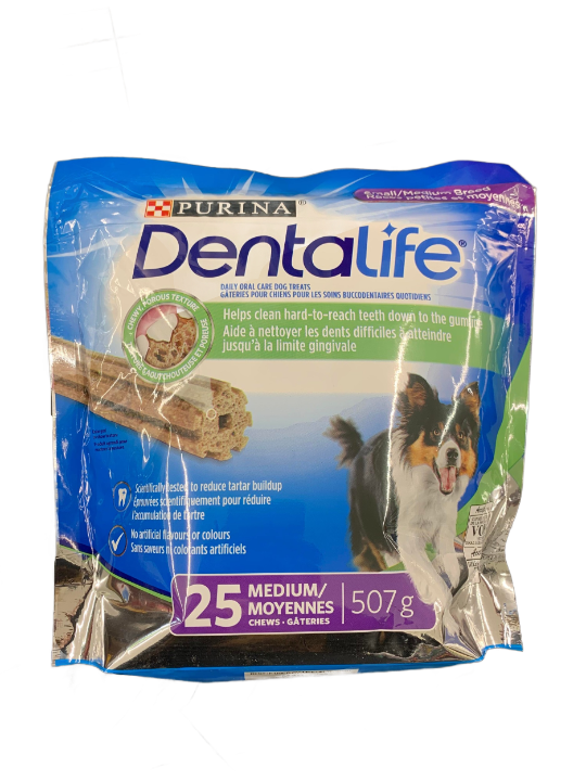 Purina Dentalife Medium Chews, 507 g   (25 ct)