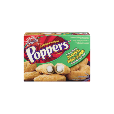 HEINZ CHEDDAR CHEESE  JALAPENO POPPERS, 226g