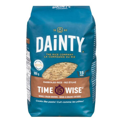 Dainty Time Wise Whole Grain Brown Parboiled Rice, 900 g