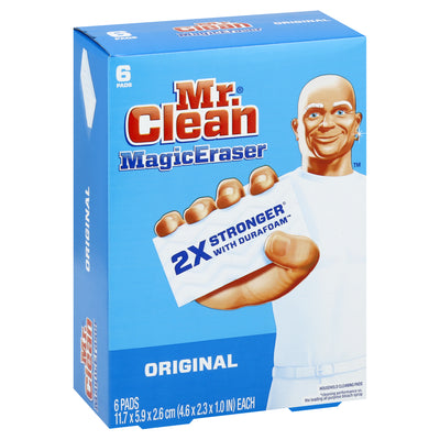 Mr. Clean Household Magic Eraser Original Cleaning Pads, 6 pads