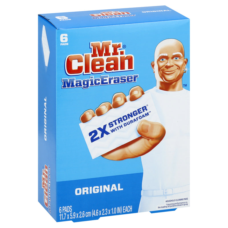 Mr. Clean Household Magic Eraser Original Cleaning Pads, 6 pads