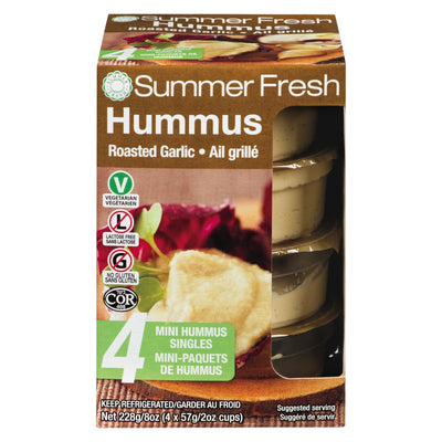 Summer Fresh Hummus Roasted Garlic, 4 x 57 g