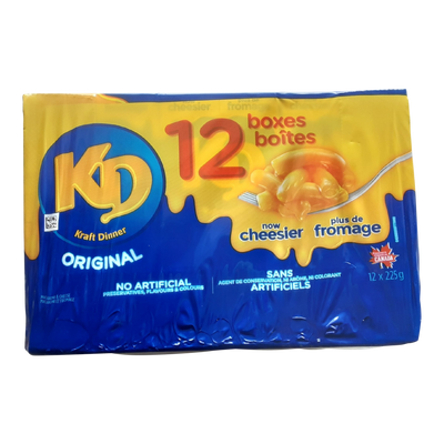 Kraft Dinner Macaroni & Cheese Original Value Pack, 12 x 225 g