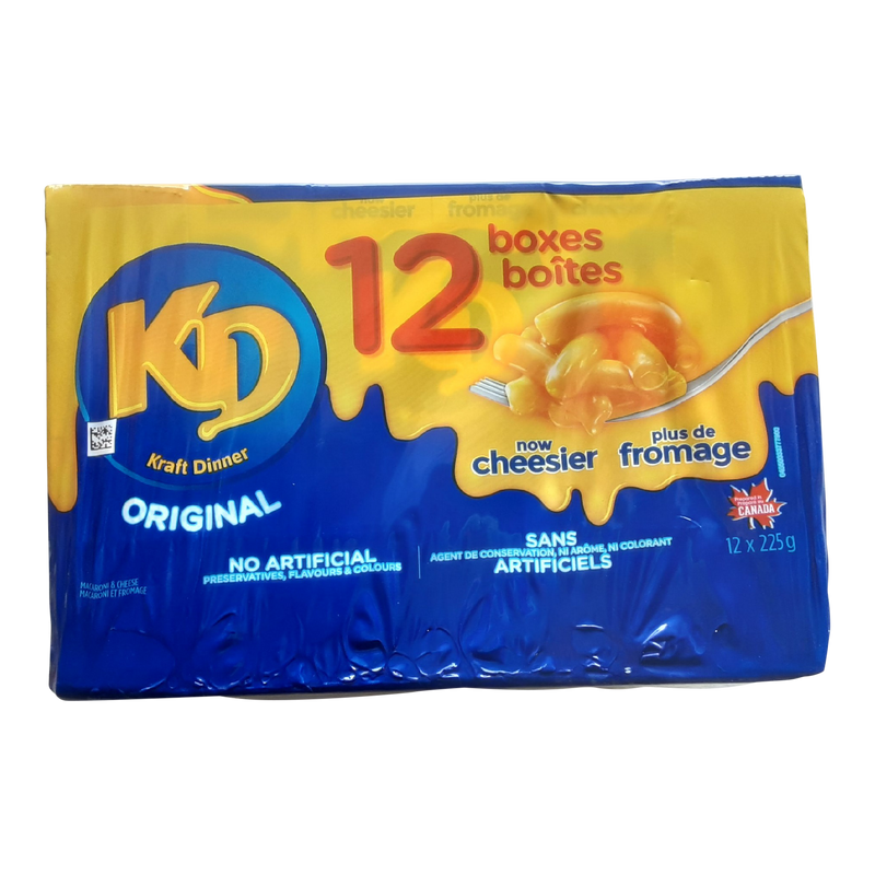 Kraft Dinner Macaroni & Cheese Original Value Pack, 12 x 225 g