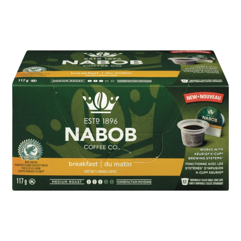 Nabob Breakfast Medium Roast Coffee, 117g   (12ct)