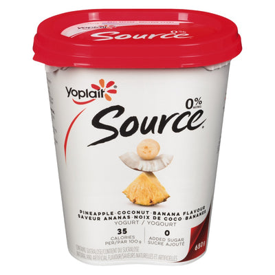 Yoplait Pineapple Coconut Banana Yogurt, 650 g