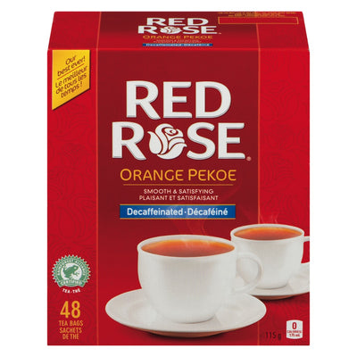 Red Rose Decaffeinated Orange Pekoe Tea Bags, 115g  (48ct)