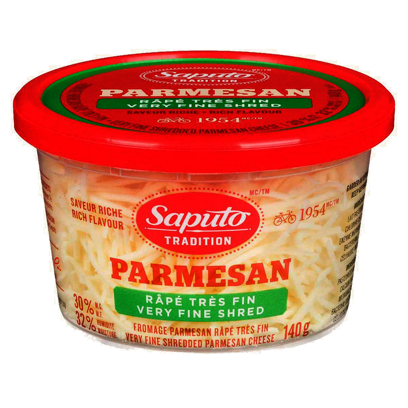 Saputo Shredded Parmesan, 140 g