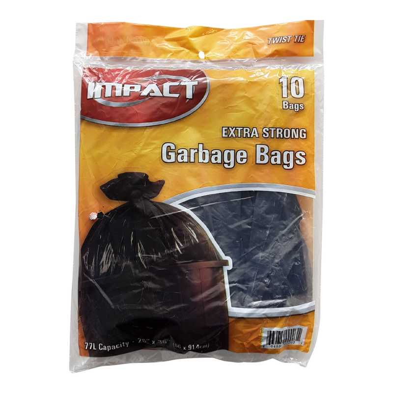Impact Extra Strong Garbage Bags, 10 ct
