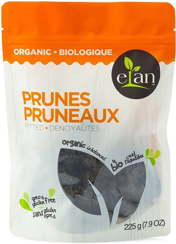Elan Organic Pitted Prunes, 225 g, 7.9 oz
