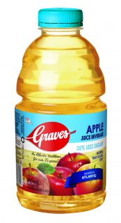 Graves Apple Juice 33% Less Sugar, 945mL