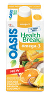 Oasis Health Break Omega 3 Orange Pineapple Passion Coconut, 1.65L