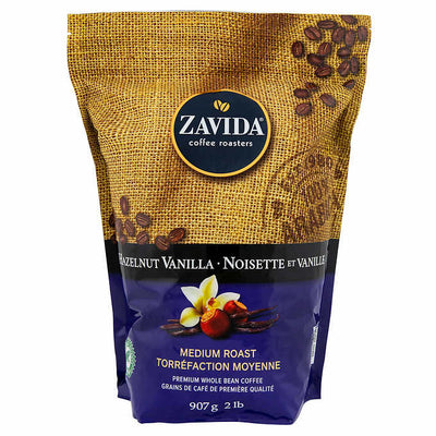 Zavida Hazelnut Vanilla Bean Coffee, 907 g